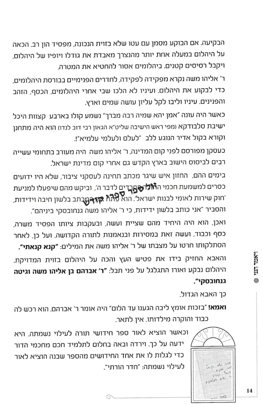 ויאמר הנני | על רבי אברהם גנחובסקי