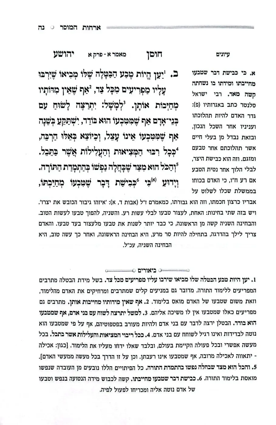 חוסן  יהושע אורחות יושר