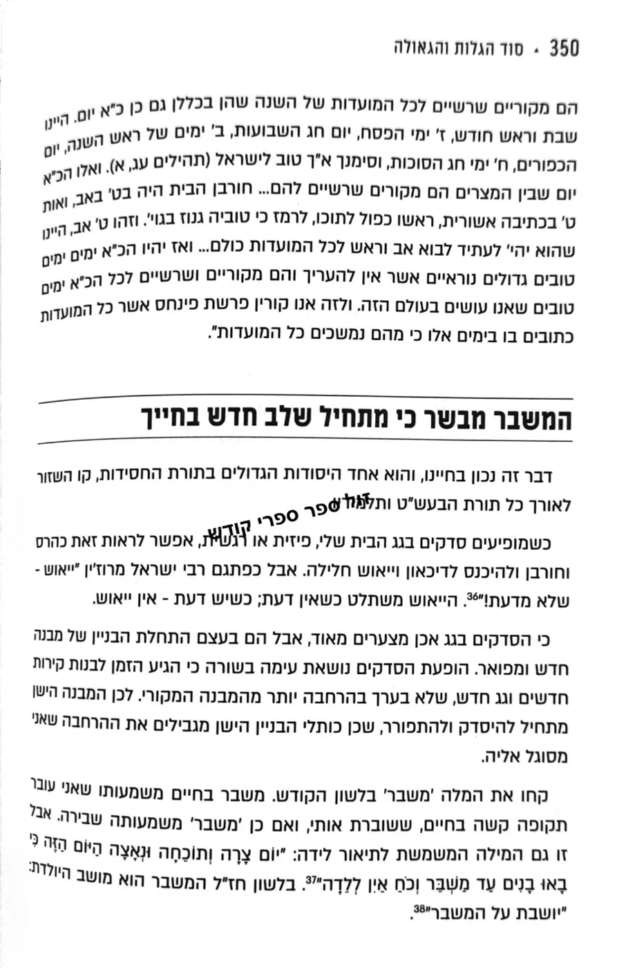 סוד הגלות והגאולה הרב יוסף יצחק ג'ייקובסון