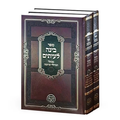 בינה לעיתים 2 כרכים | רבי עזריה פיגו בעל הגדולי תרומה
