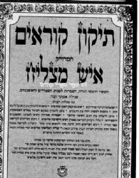 תיקון קוראים איש מצליח כיס 5 כר'