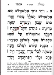 מגילת אסתר באותיות גדולות מאירות עיניים