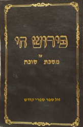 פירוש חי על מסכת סוכה | משה חיים פרוש