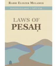 Peninei Halakha Laws Of Pesah | Rabbi Eliezer Melamed