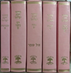 מחזורים רינת ישראל בינוני בכריכה מהודרת - ורוד