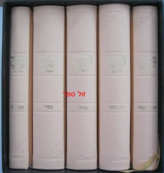 מחזורים רינת ישראל בינוני בכריכת עור משוחזר - ורוד בהיר