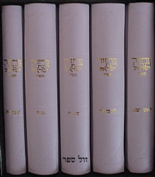 מחזורים רינת ישראל בינוני בכריכת עור משוחזר - סגול