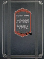 שו"ת מנחת אשר - חלק שני | הרב אשר וייס