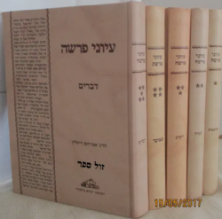 עיוני פרשה 5 כרכים | הרב אברהם ריבלין