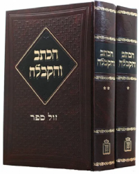 הכתב והקבלה על התורה | מוסד הרב קוק