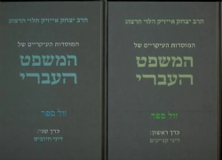 המוסדות העיקריים של המשפט העברי 2 כרכים | הרב יצחק אייזיק הלוי הרצוג
